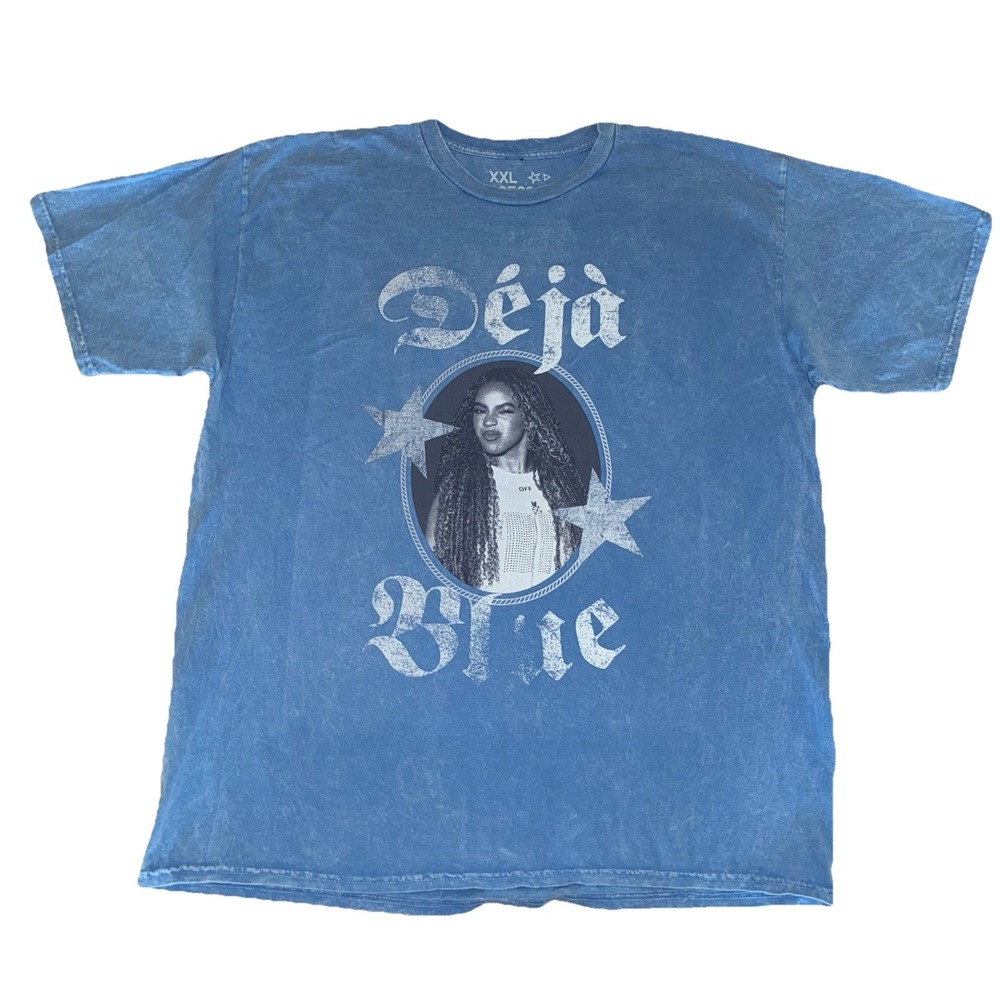 Beyonce T Shirt XL Blue Ivy Deja Blue Paris Web Exclusive‎ CCT Merch NEW *holes